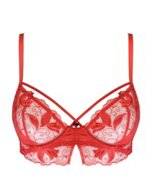 Red lace bra First Date by White Rvbbit