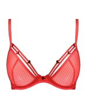 First Touch red tulle bra