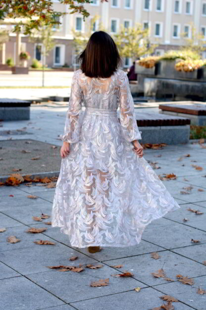 Koronkowa sukienka Tillie Maxi White Rvbbit