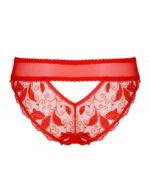 One Second Red brazilian panty