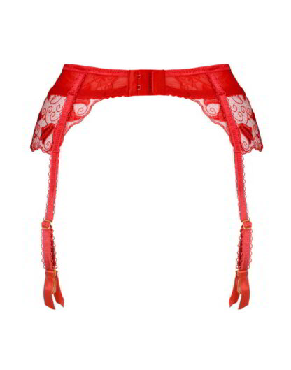 One Second Red garter belt
