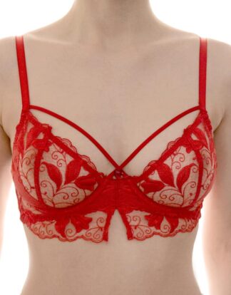 Red lace bra First Date by White Rvbbit