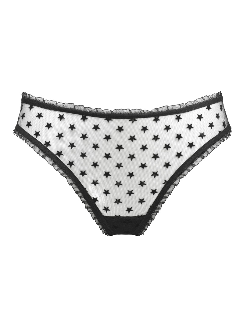 Make a Wish thong with a bow - WHITE RVBBIT