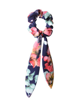 Satin bowknot Flower Beauty scrunchie