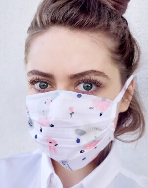 Reusable face mask White Rvbbit