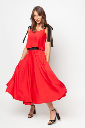 Midi skirt First Rose Red