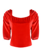 Deep red decorative blouse Some Love by White Rvbbit