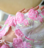 Mrs. Rose lacy lingerie set  - handwoven shoulder straps