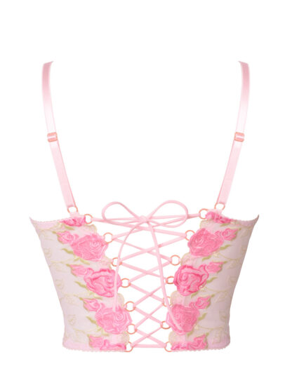 Mrs. Rose lacy bustier - back