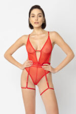 Czerwone body First Love - harness
